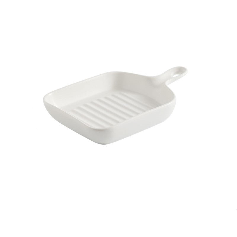 Handle Ceramic plate