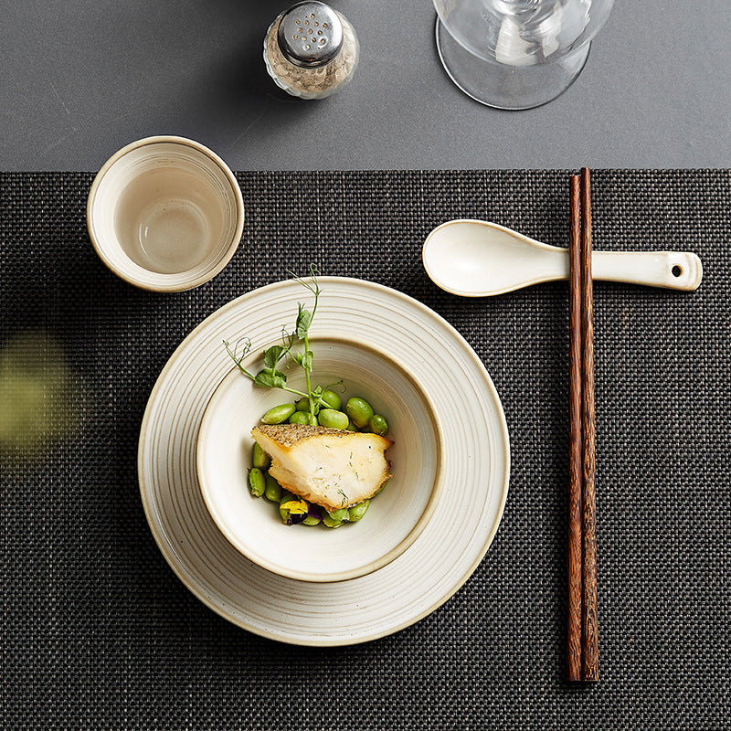 Household Minimalist Ceramic Bowl Plate