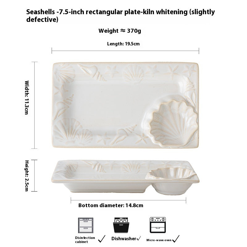 Shell Shape Ceramic Plate
