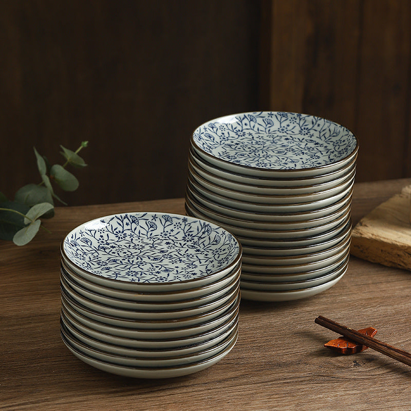 Table Top Underglaze Porcelain Plate