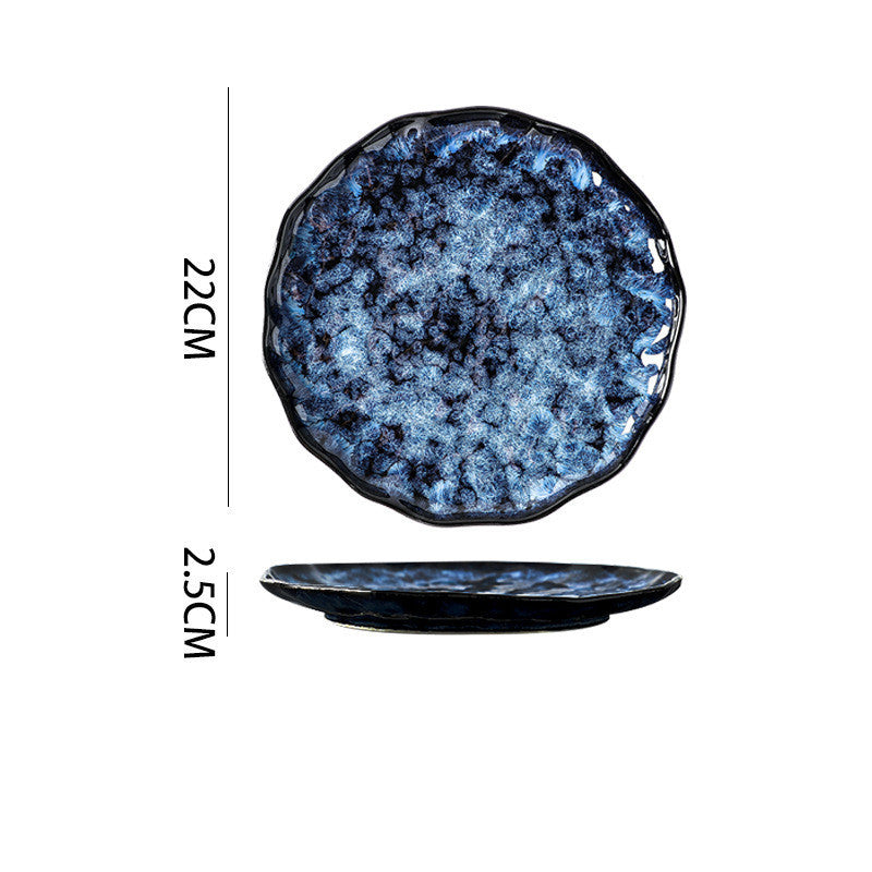 Blue Elegant Creative Tableware Plate Set