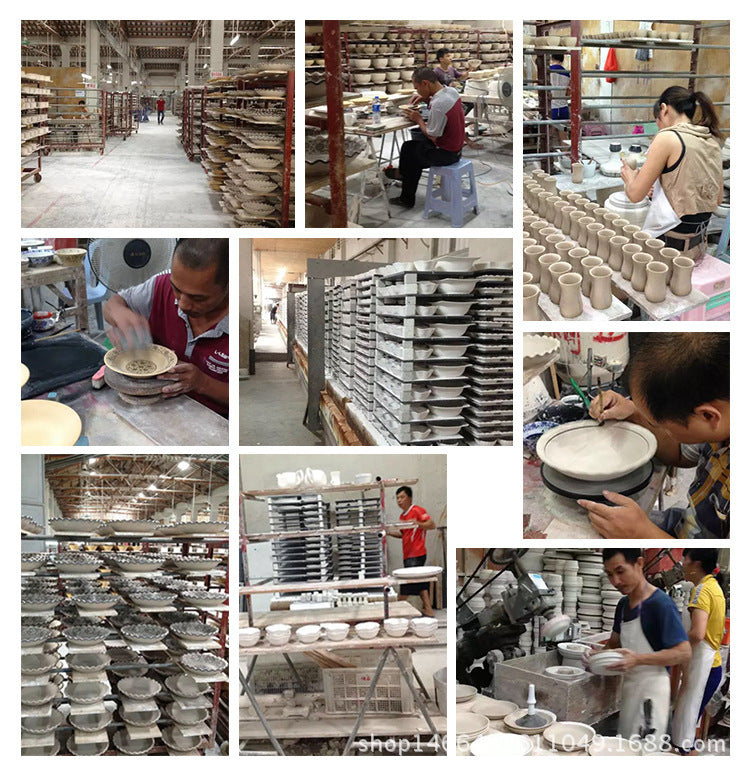 Irregular Shape Ceramic Tableware Plate