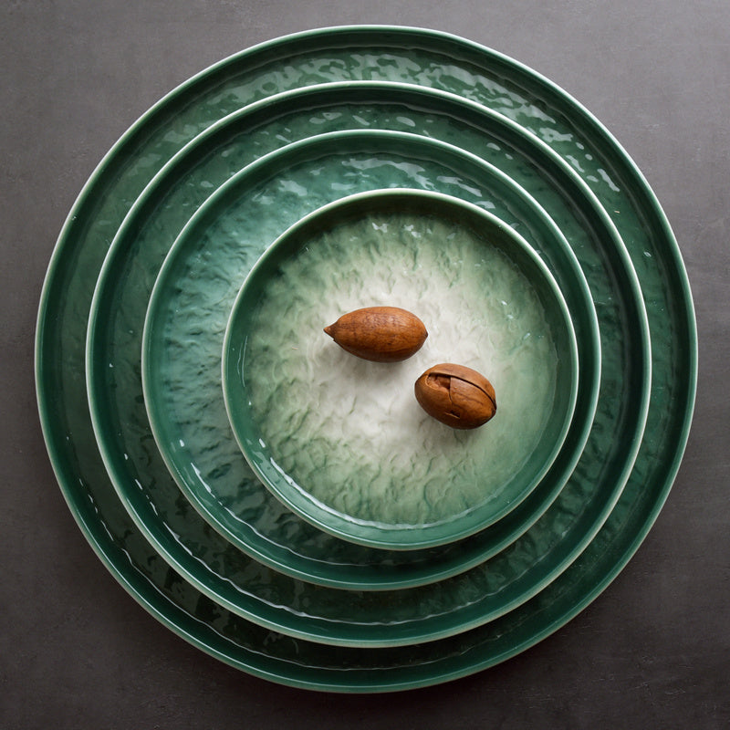 Stone Pattern Western Round Home Plate