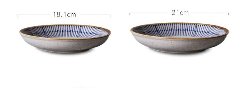 Round Underglaze Painted Plate