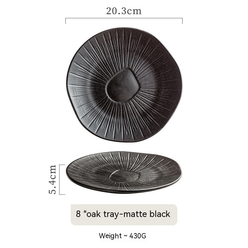 Retro Household Ceramic Plate