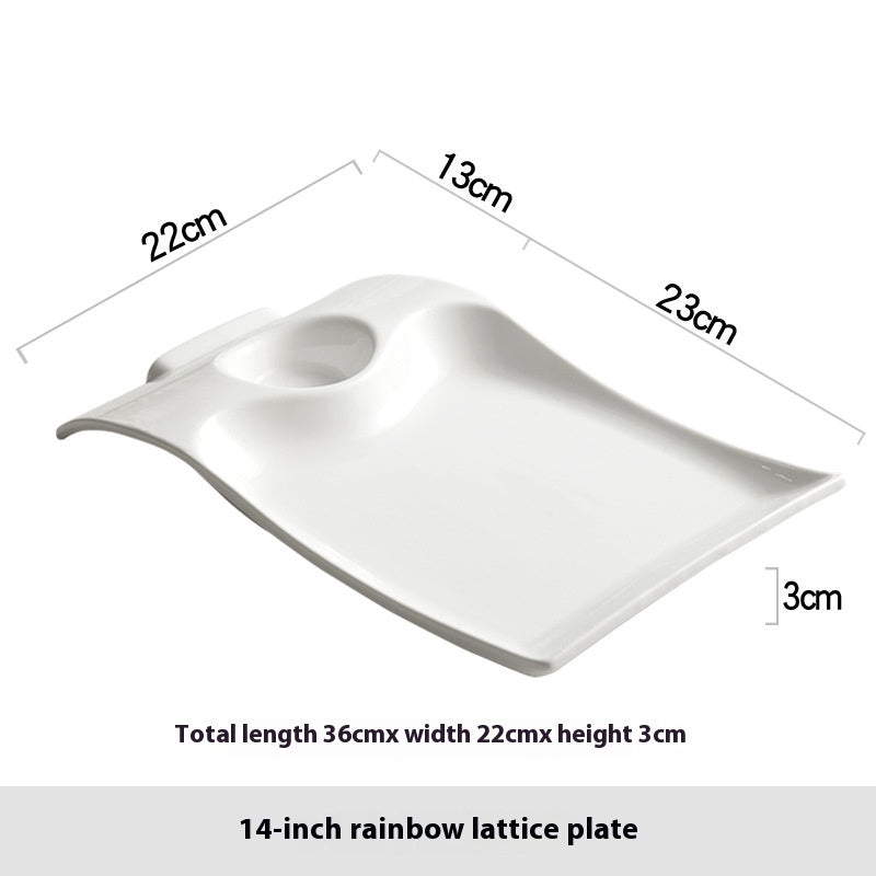 Household Ceramic Dumpling Plate