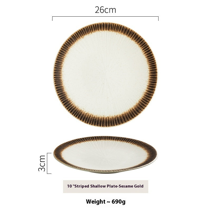 Western Cuisine Ceramic Plate