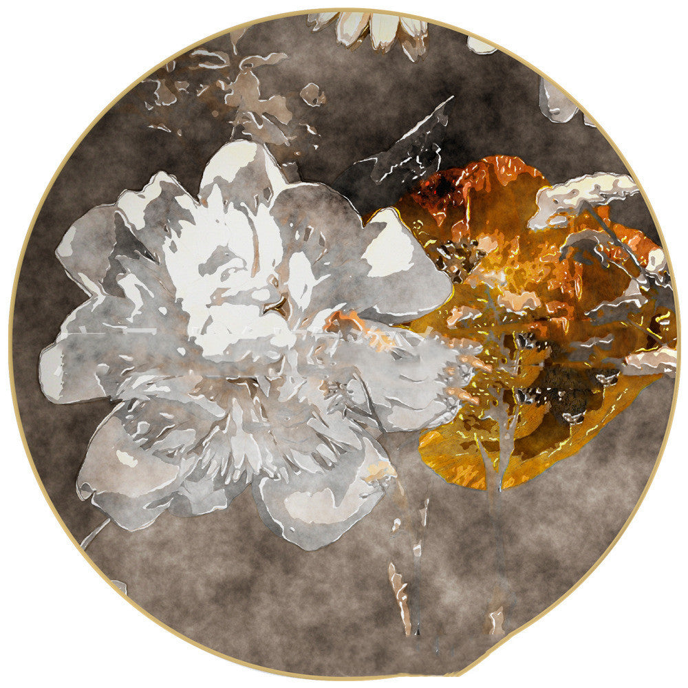 Creative Ceramic Household Flower Dinner Plate