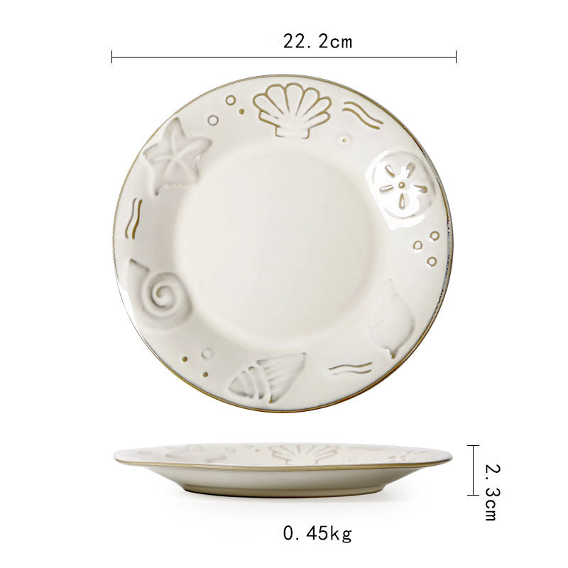Ceramic Flat Creative Plate