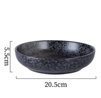 Japanese Ceramic Deep Plate Cutlery