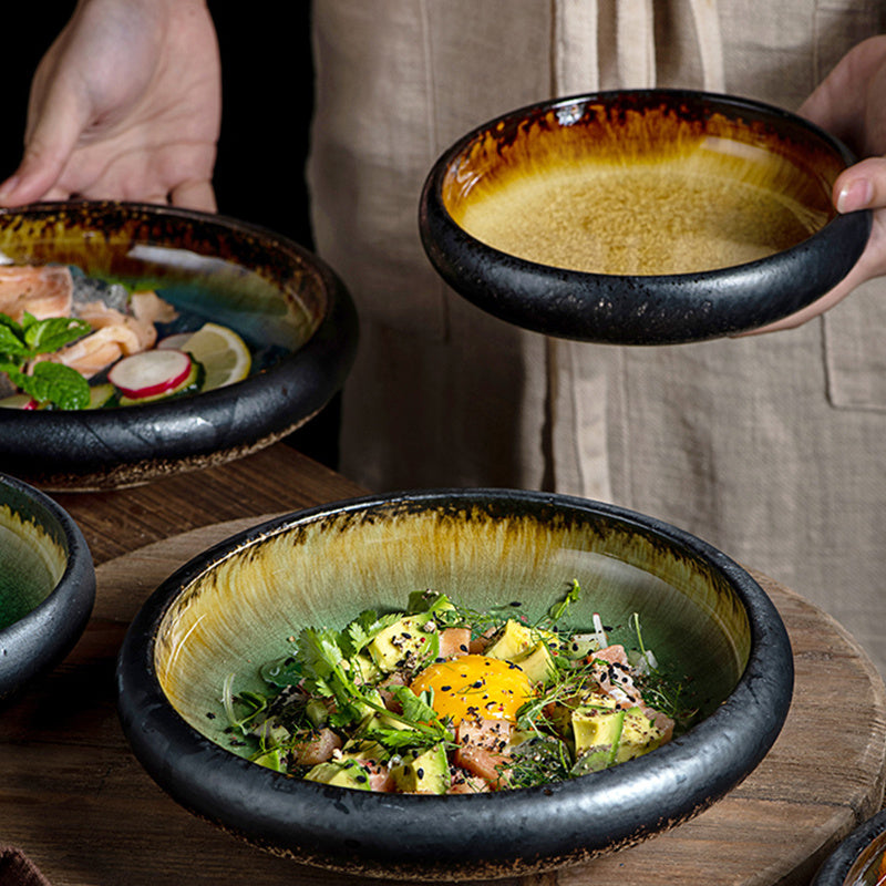 Creative Glaze Ceramic Deep Plate