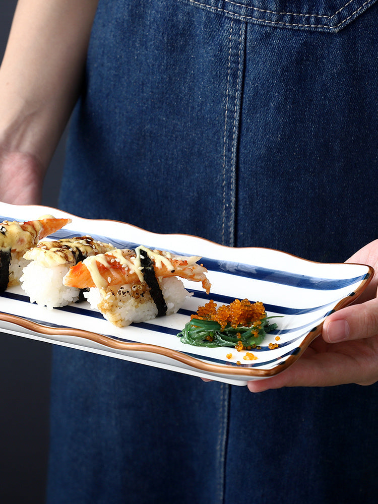 Japanese-style Household Long Sushi Plate