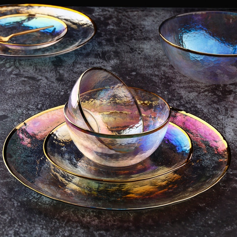 Rainbow Glass Plate