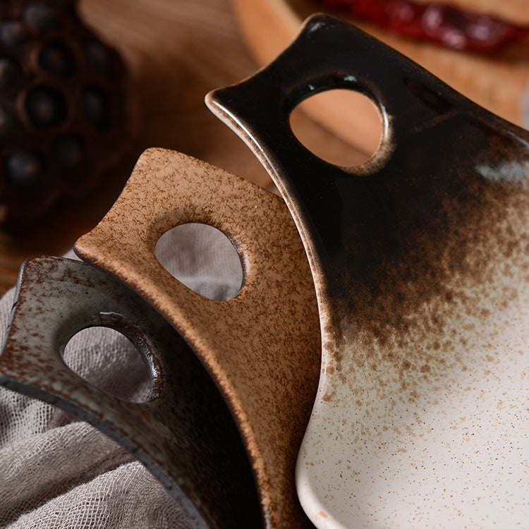 Irregular Shape Ceramic Tableware Plate