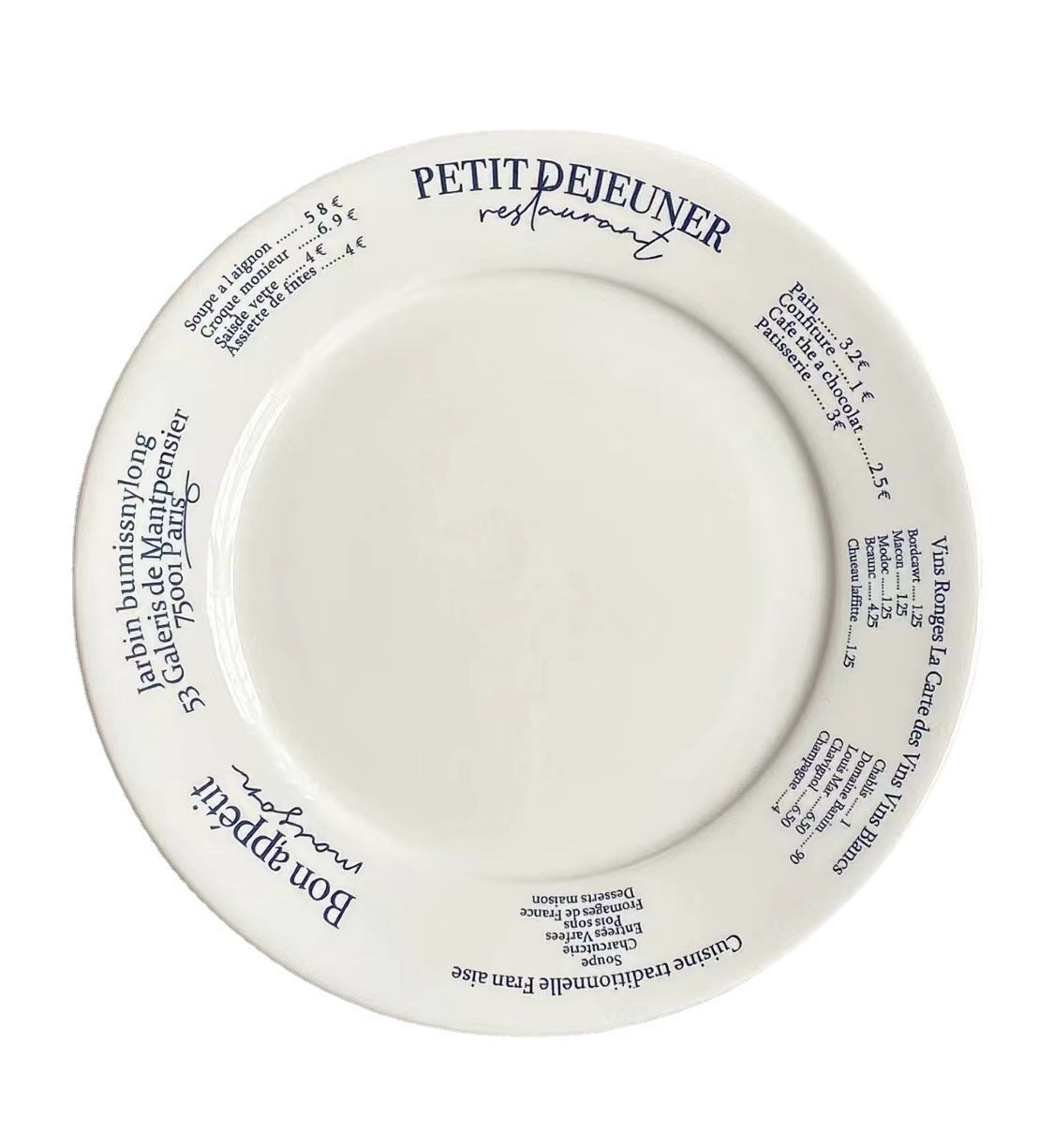 Ceramic Round Flat Plate