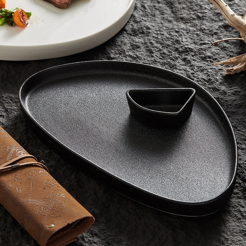 Ceramic Round Triangle Plate