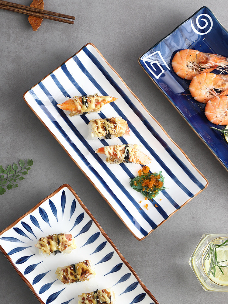 Japanese-style Household Long Sushi Plate