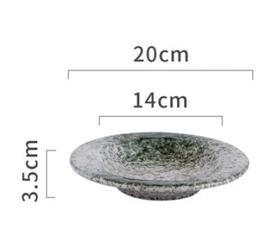 Retro Ceramic Round Plate