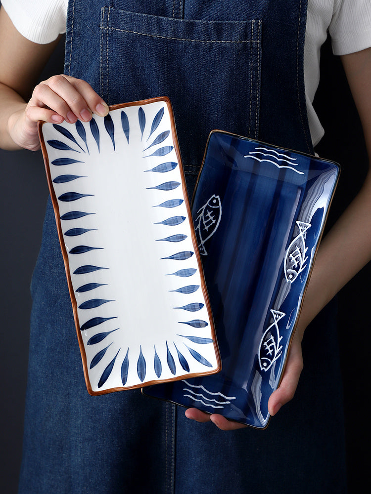 Japanese-style Household Long Sushi Plate