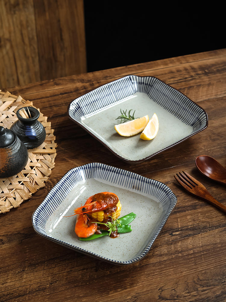 Square Ceramic Creative Dinner Plate