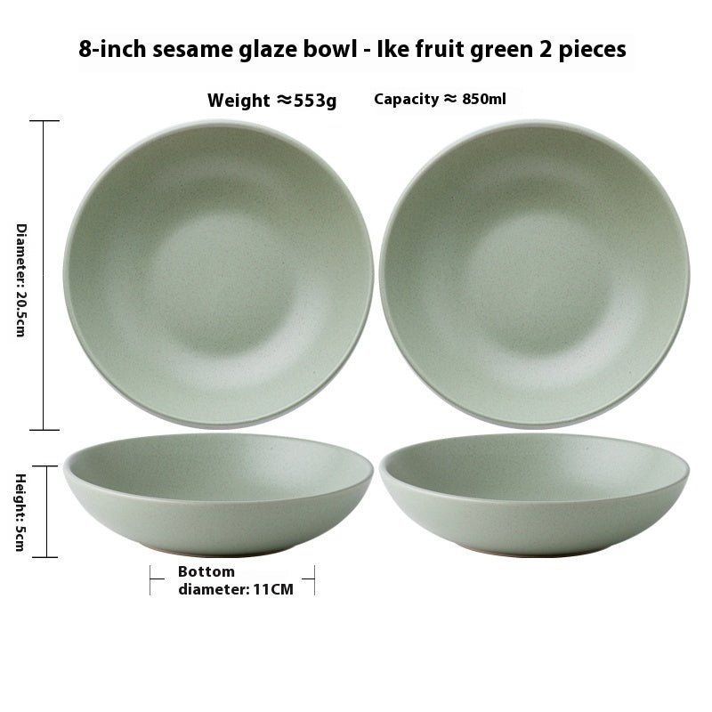 Nordic Style Ceramic Round Plate