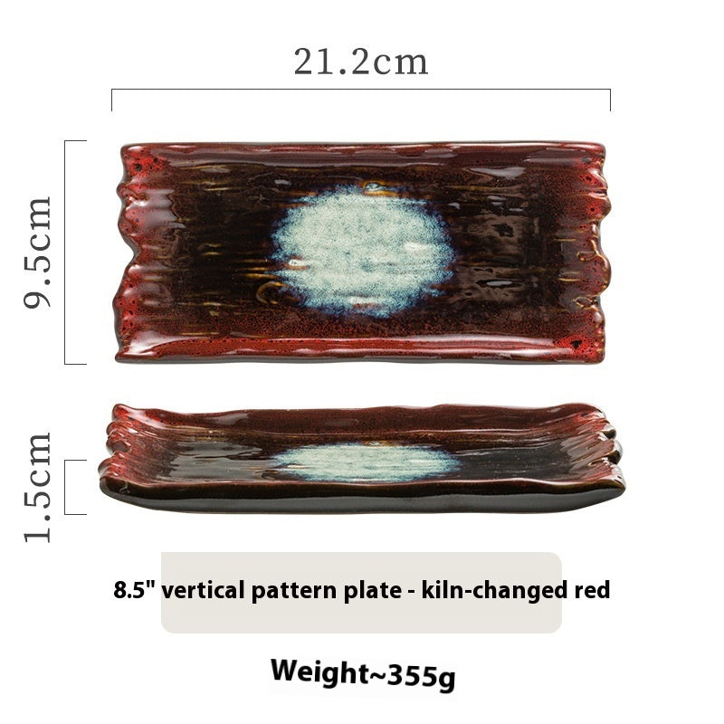 Large Western Specialty Ceramic Flat Plate