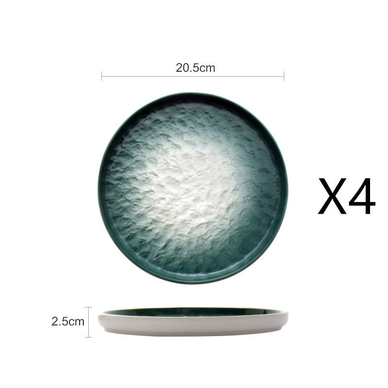Stone Pattern Western Round Home Plate