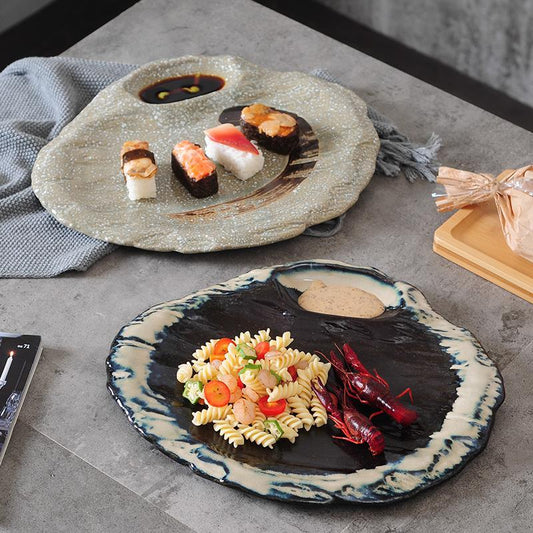 Creative Japanese  Ceramic Shaped Plate