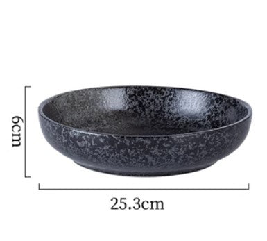Japanese Ceramic Deep Plate Cutlery
