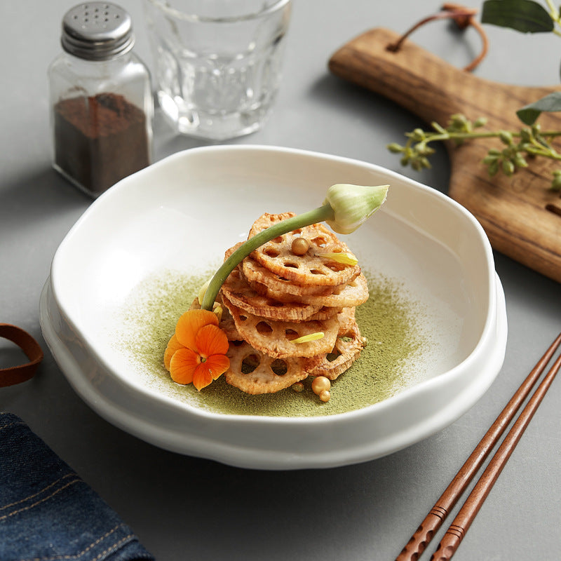 Creative Ceramic White Tableware