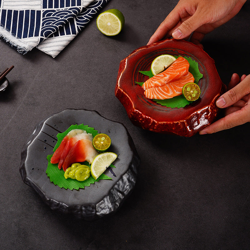 Creative Stone Pattern Ceramic Plate