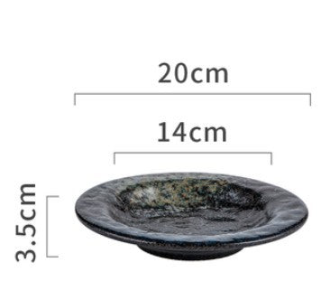 Retro Ceramic Round Plate