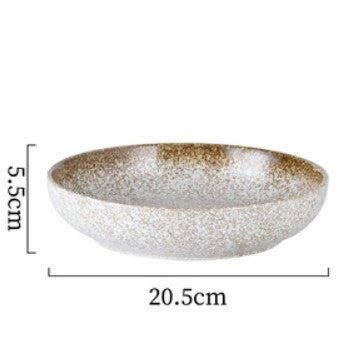 Japanese Ceramic Deep Plate Cutlery