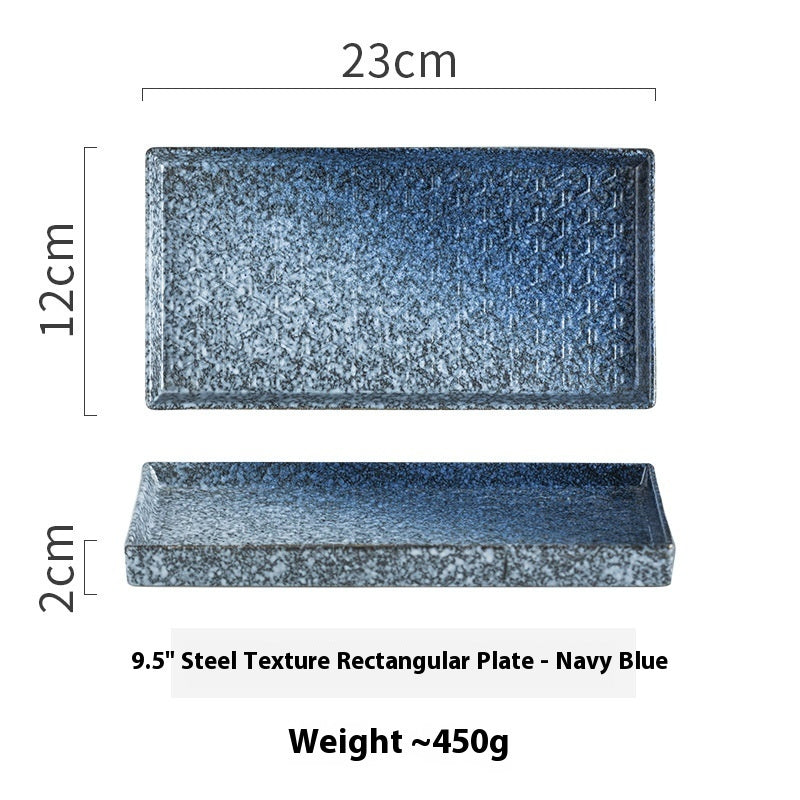 Ceramic Household Rectangular Snack Plate