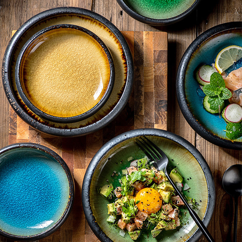 Creative Glaze Ceramic Deep Plate