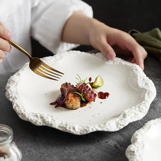 Stone Pattern Ceramic Plate
