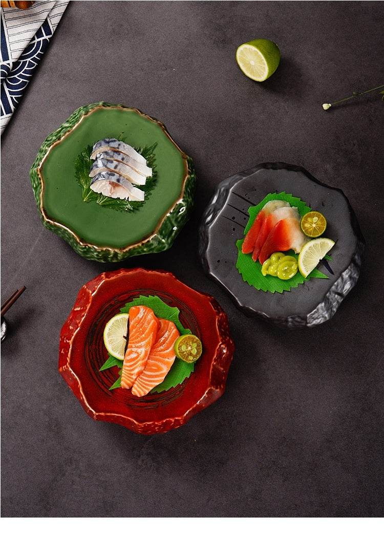 Creative Stone Pattern Ceramic Plate