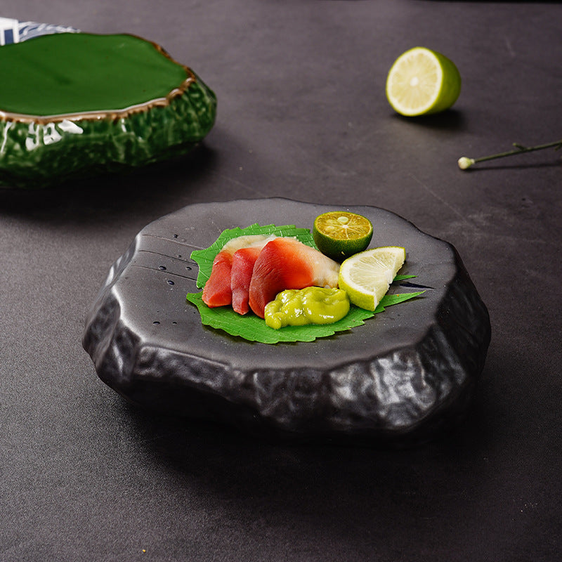 Creative Stone Pattern Ceramic Plate