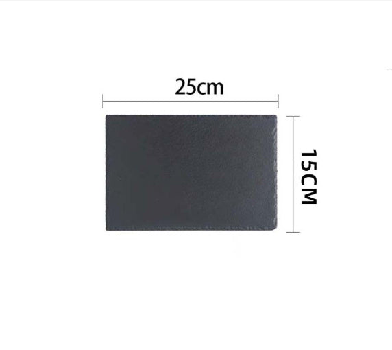 European-style Black Round Square Stone Plate