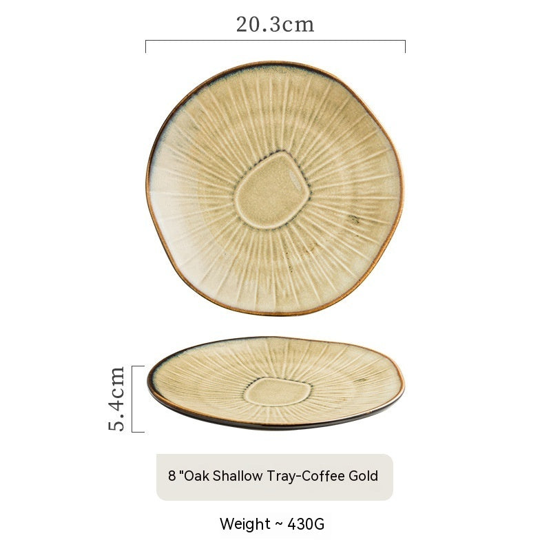 Retro Household Ceramic Plate