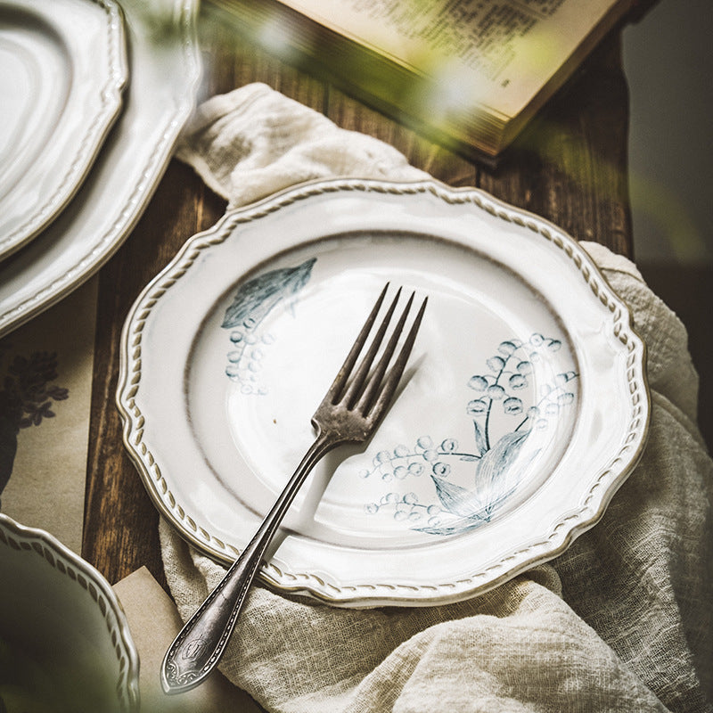 Ceramic Retro Round Plate