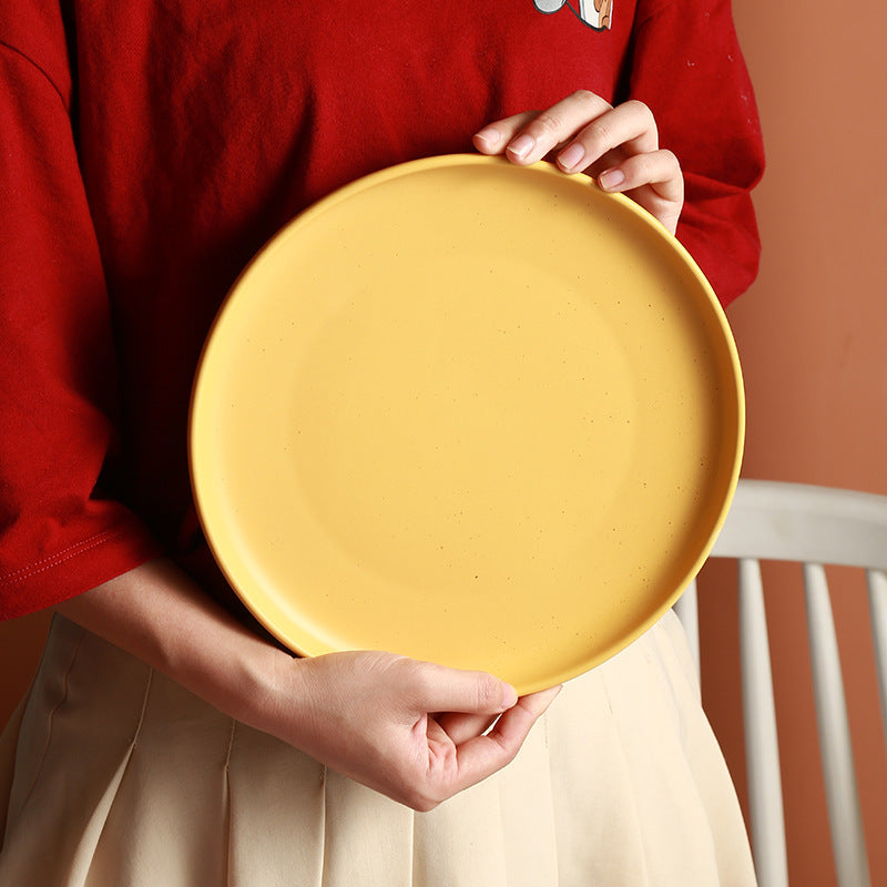 Creative Ceramic Simple Flat Plate