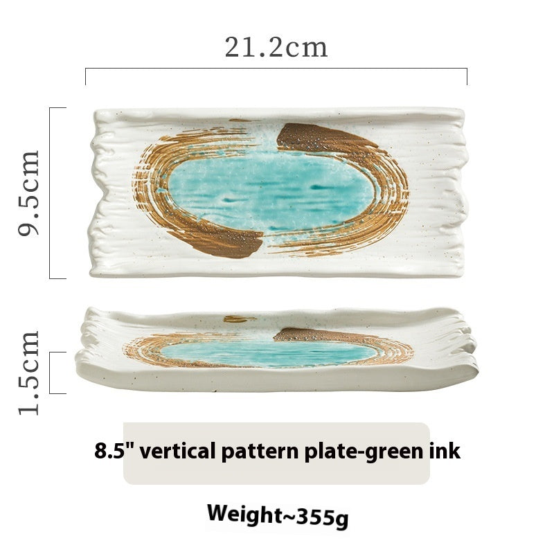 Large Western Specialty Ceramic Flat Plate
