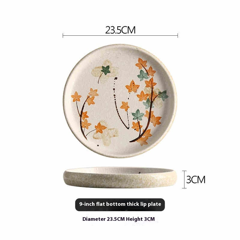 Creative Ceramic Household Minimalist Flat Plate