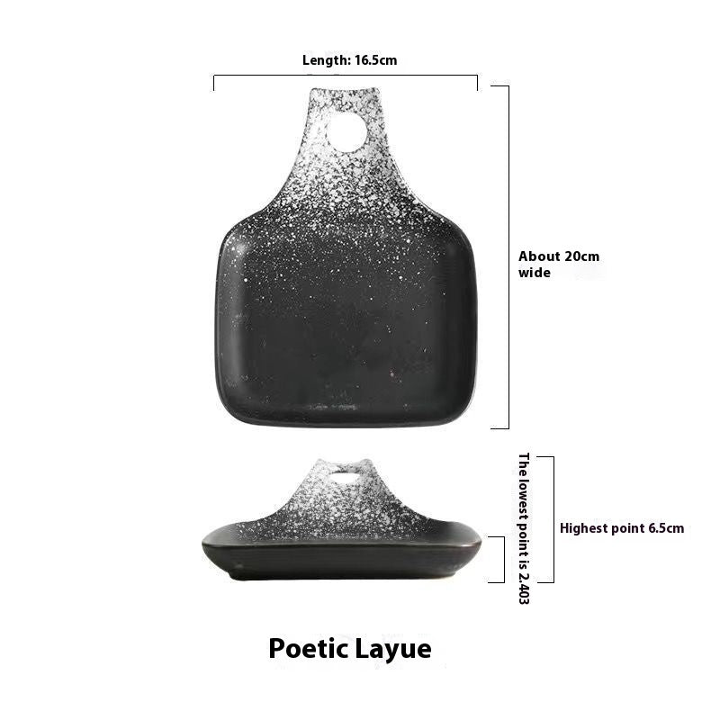 Irregular Shape Ceramic Tableware Plate
