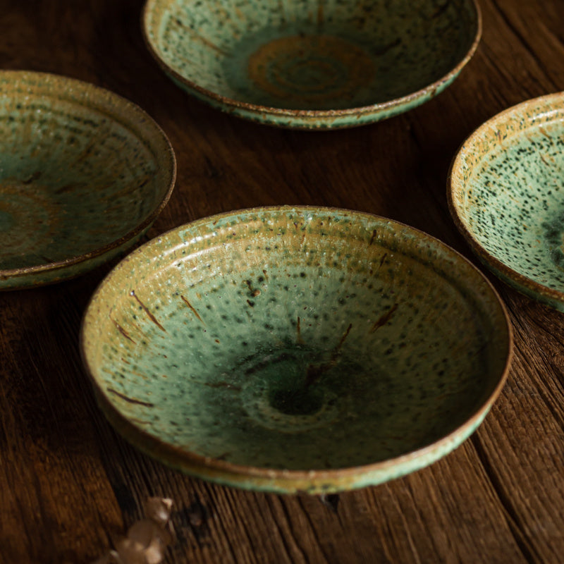 Retro Stoneware Deep Plate