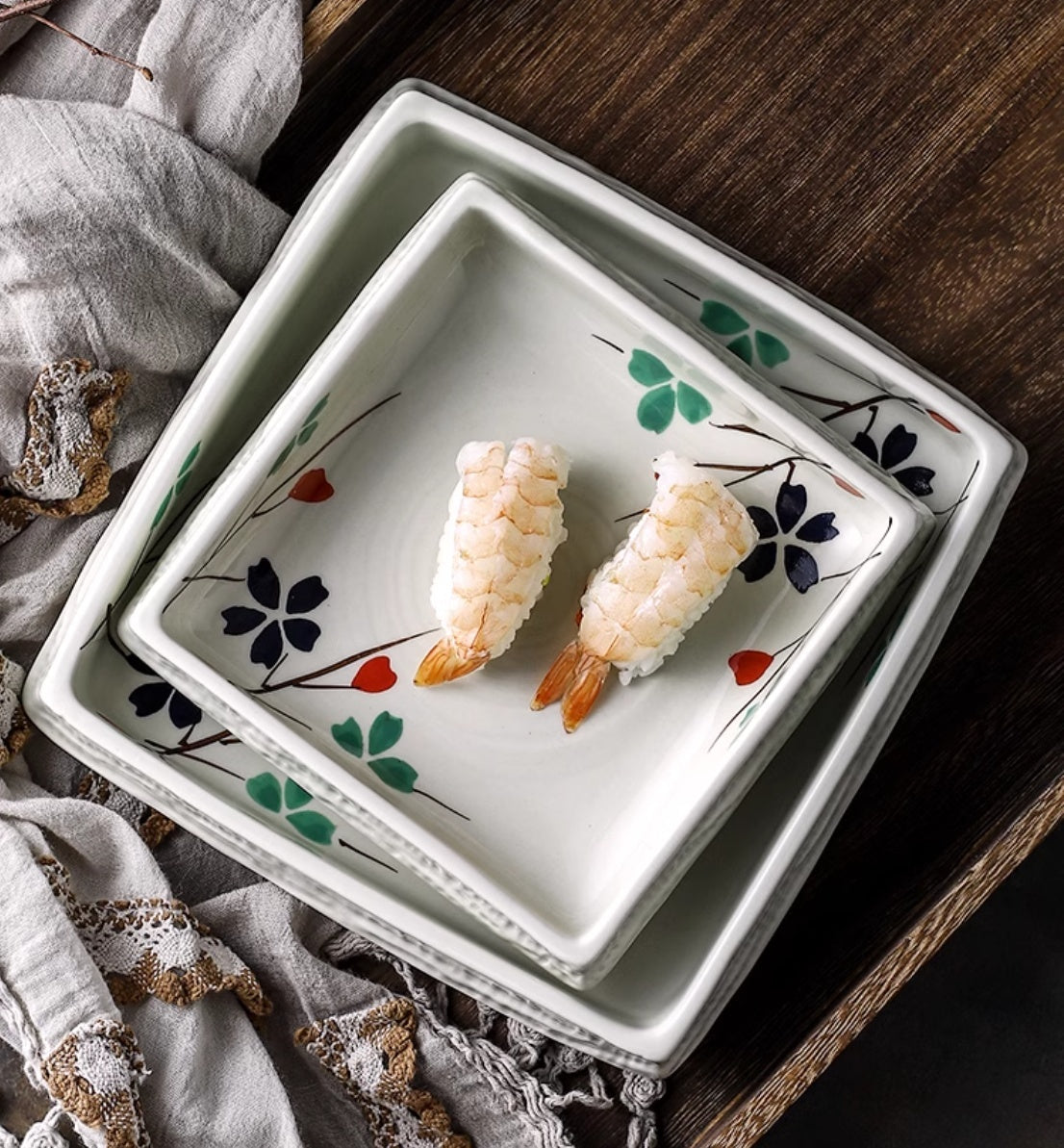Ceramic Household Square  Rectangular Plate