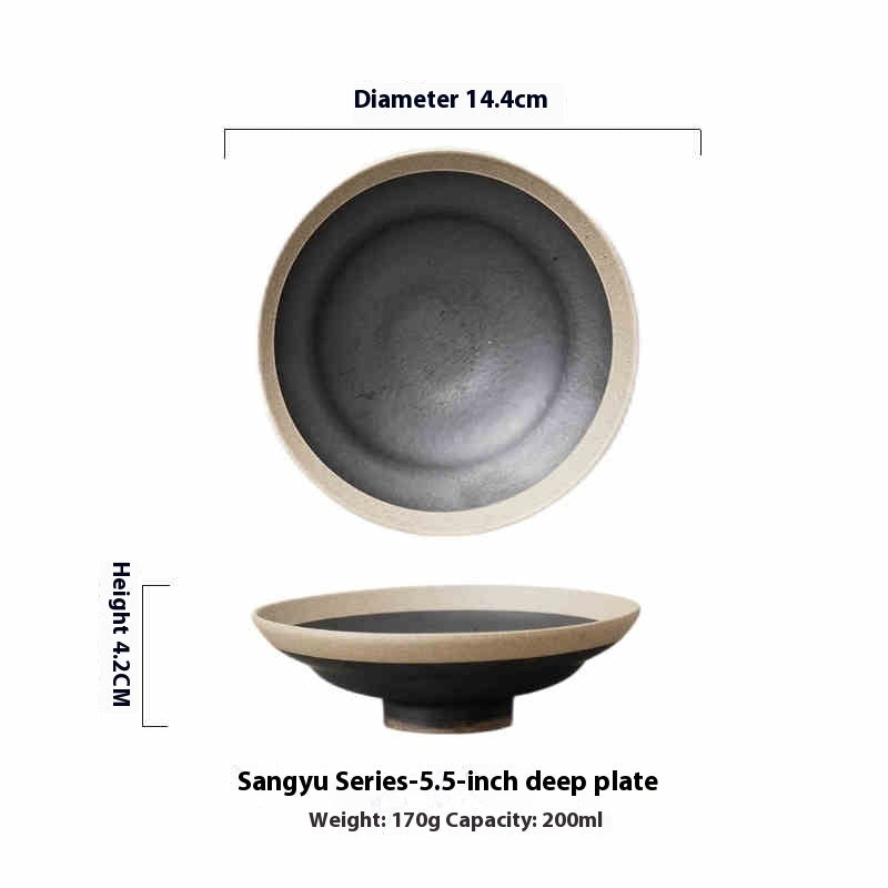 Hand Painted Pottery Deep Plates