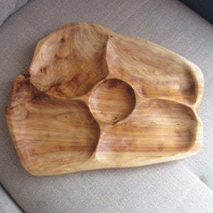 Wood Fruit Dessert Plate
